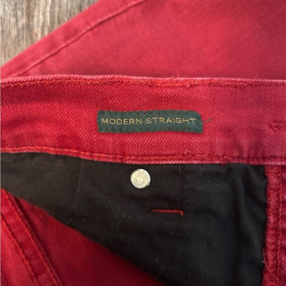 Lauren Ralph Lauren Red Jeans Women 6 Modern Straight - Picture 6 of 10